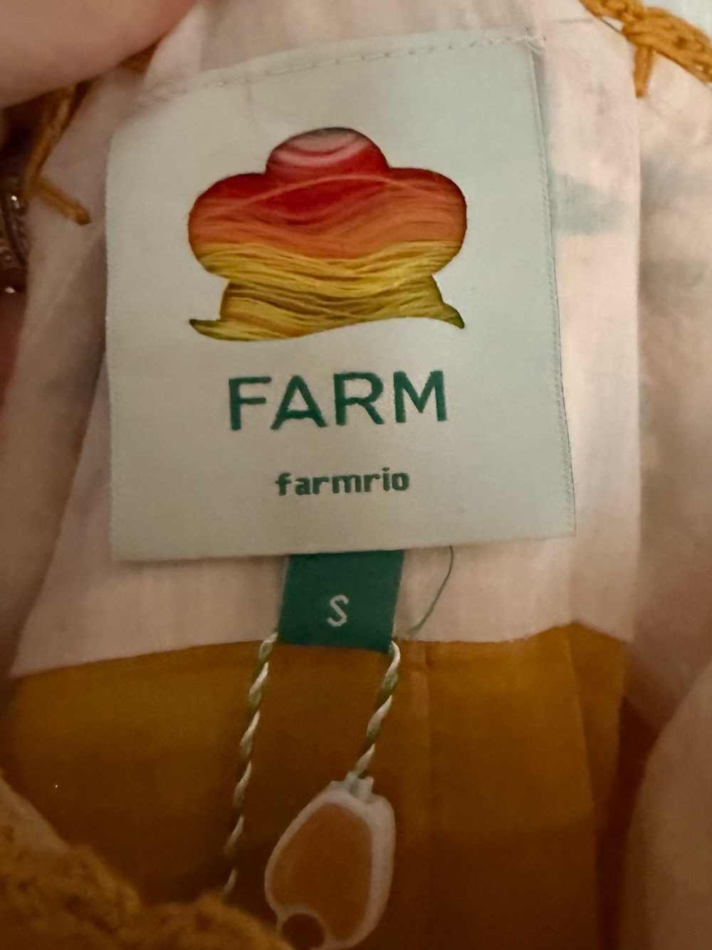 FARM Rio Mustard and Cream Floral Maxi Dress - Picture 2 of 6